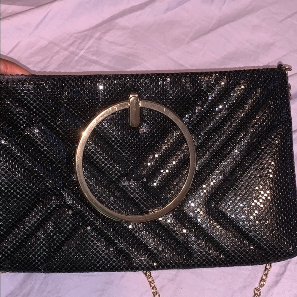 Black & Gold”Versona” Clutch/Crossbody.